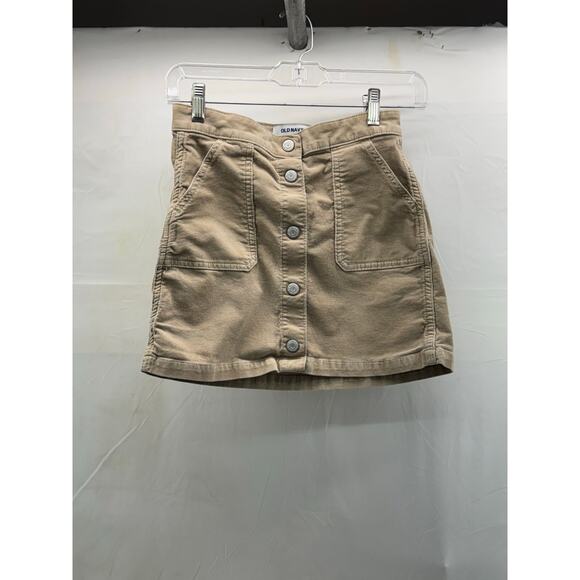 Girls L (10-12) old navy button down corduroy skirt - Picture 1 of 10